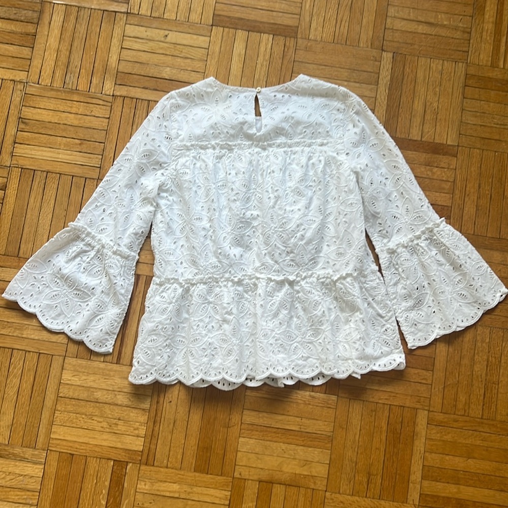 Vineyard Vines Elegant White Lace Skirt
